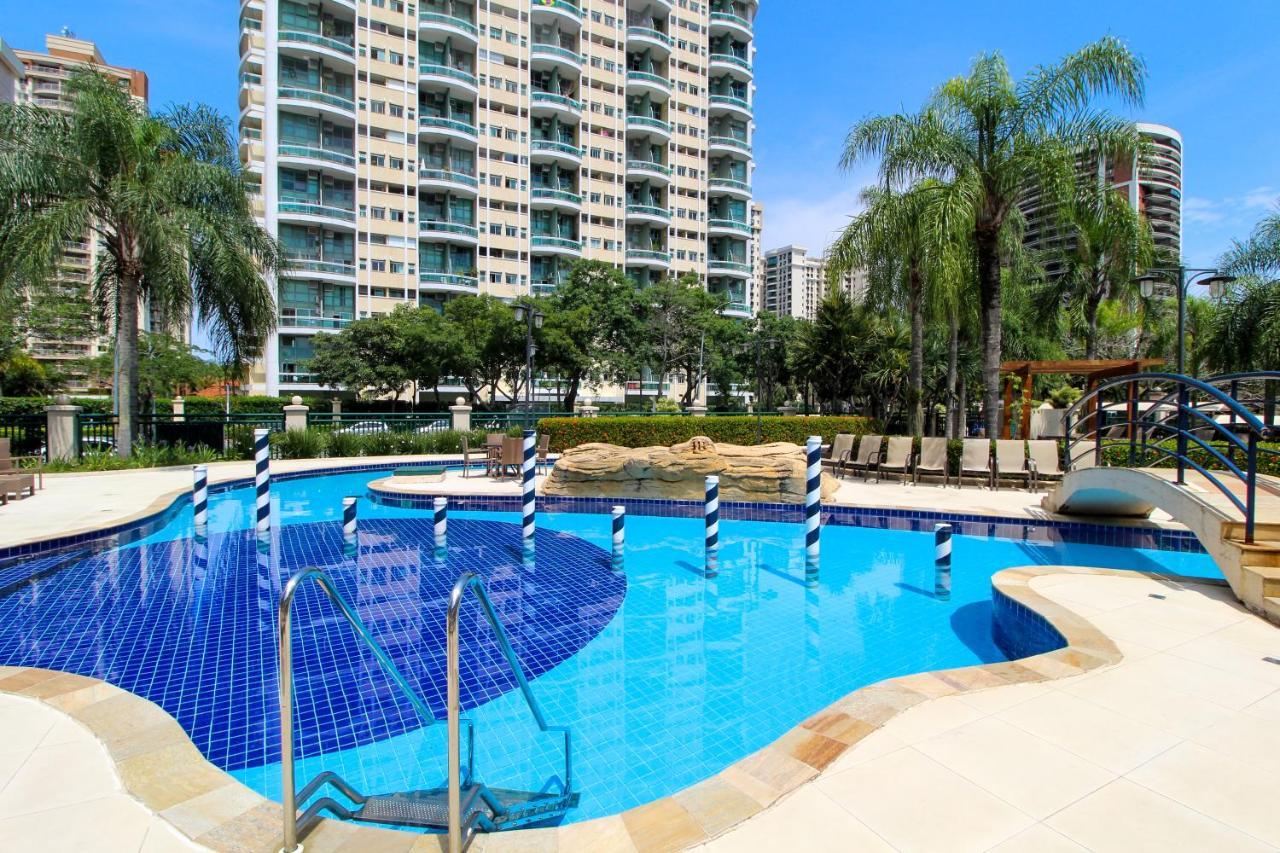 Barra Da Tijuca - 9 - Flat Premium Com Cozinha, Fogao Cooktop, Geladeira Grande, Smart Tv Grande, Lindo E Muitissimo Confortavel, Balsa Para A Praia Gratis E Estacionamento Gratuito Río de Janeiro Exterior foto