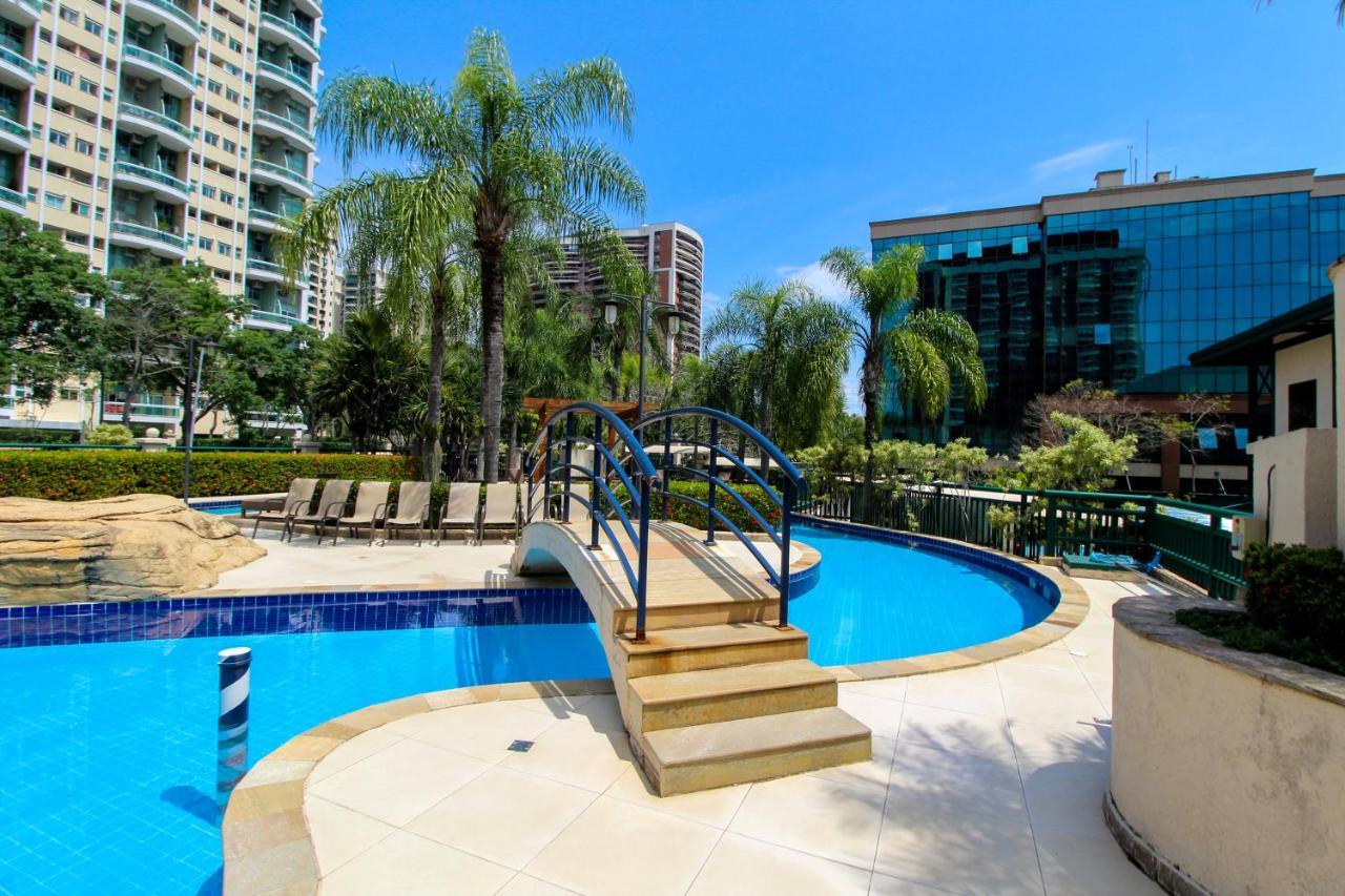 Barra Da Tijuca - 9 - Flat Premium Com Cozinha, Fogao Cooktop, Geladeira Grande, Smart Tv Grande, Lindo E Muitissimo Confortavel, Balsa Para A Praia Gratis E Estacionamento Gratuito Río de Janeiro Exterior foto