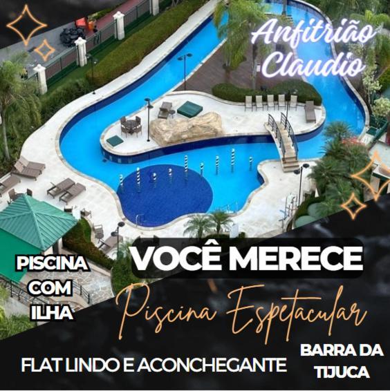 Barra Da Tijuca - 9 - Flat Premium Com Cozinha, Fogao Cooktop, Geladeira Grande, Smart Tv Grande, Lindo E Muitissimo Confortavel, Balsa Para A Praia Gratis E Estacionamento Gratuito Río de Janeiro Exterior foto